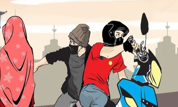 Emak-emak Jadi Korban Penjambretan Emak-emak Jadi Korban Penjambretan