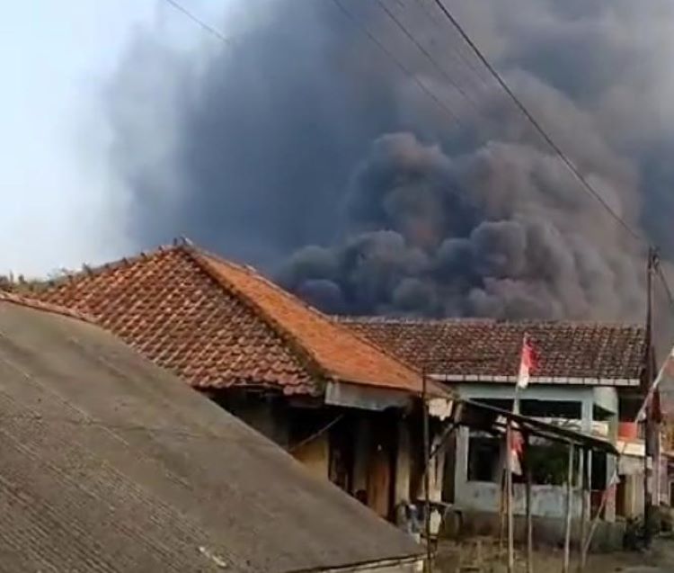 Kandang Ayam Padahanten Terbakar, Ribuan Ayam Terpanggang