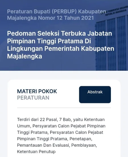 Bupati Belum Mencabut Perbup  Open Bidding