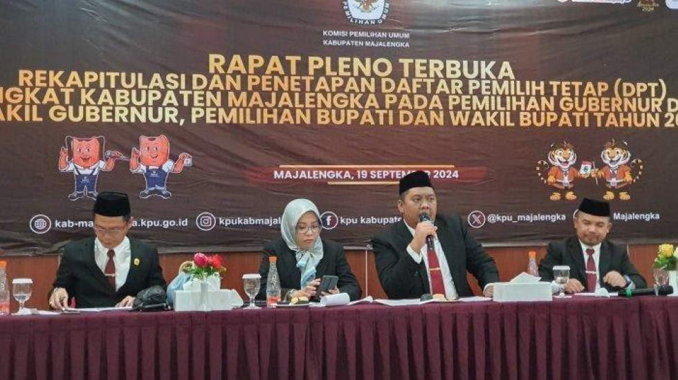 DPT Pilkada Majalengka Sebanyak 1.000.378 Pemilih